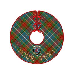 ScotsTee Shop Scottish Crozier Ancient Clan Crest Tartan Christmas Tree Skirt