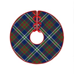 ScotsTee Shop Scottish Cathcart Modern Clan Crest Tartan Christmas Tree Skirt