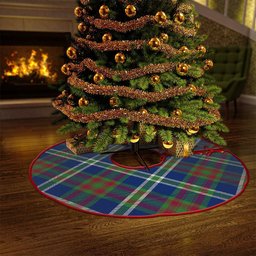 ScotsTee Shop Scottish Cathcart Modern Clan Crest Tartan Christmas Tree Skirt