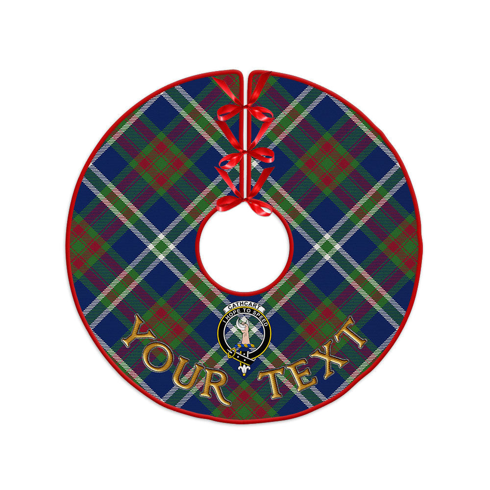 ScotsTee Shop Scottish Cathcart Modern Clan Crest Tartan Christmas Tree Skirt
