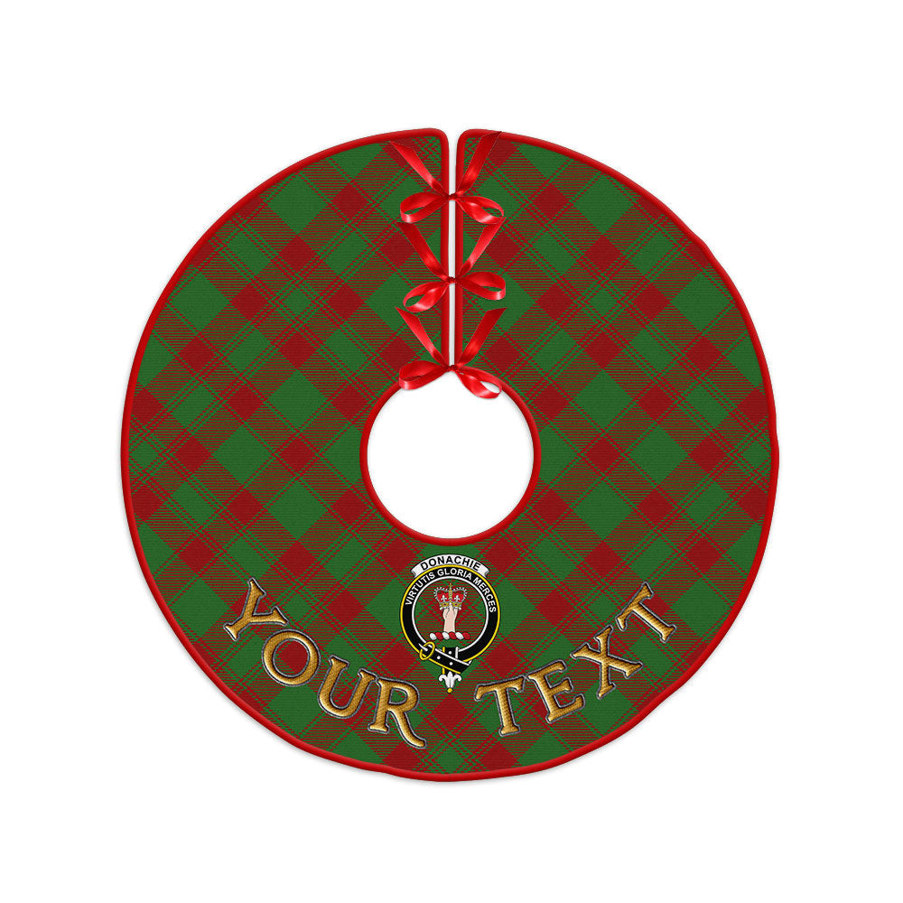 ScotsTee Shop Scottish Donachie Modern Clan Crest Tartan Christmas Tree Skirt
