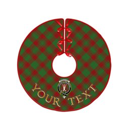 ScotsTee Shop Scottish Donachie Modern Clan Crest Tartan Christmas Tree Skirt