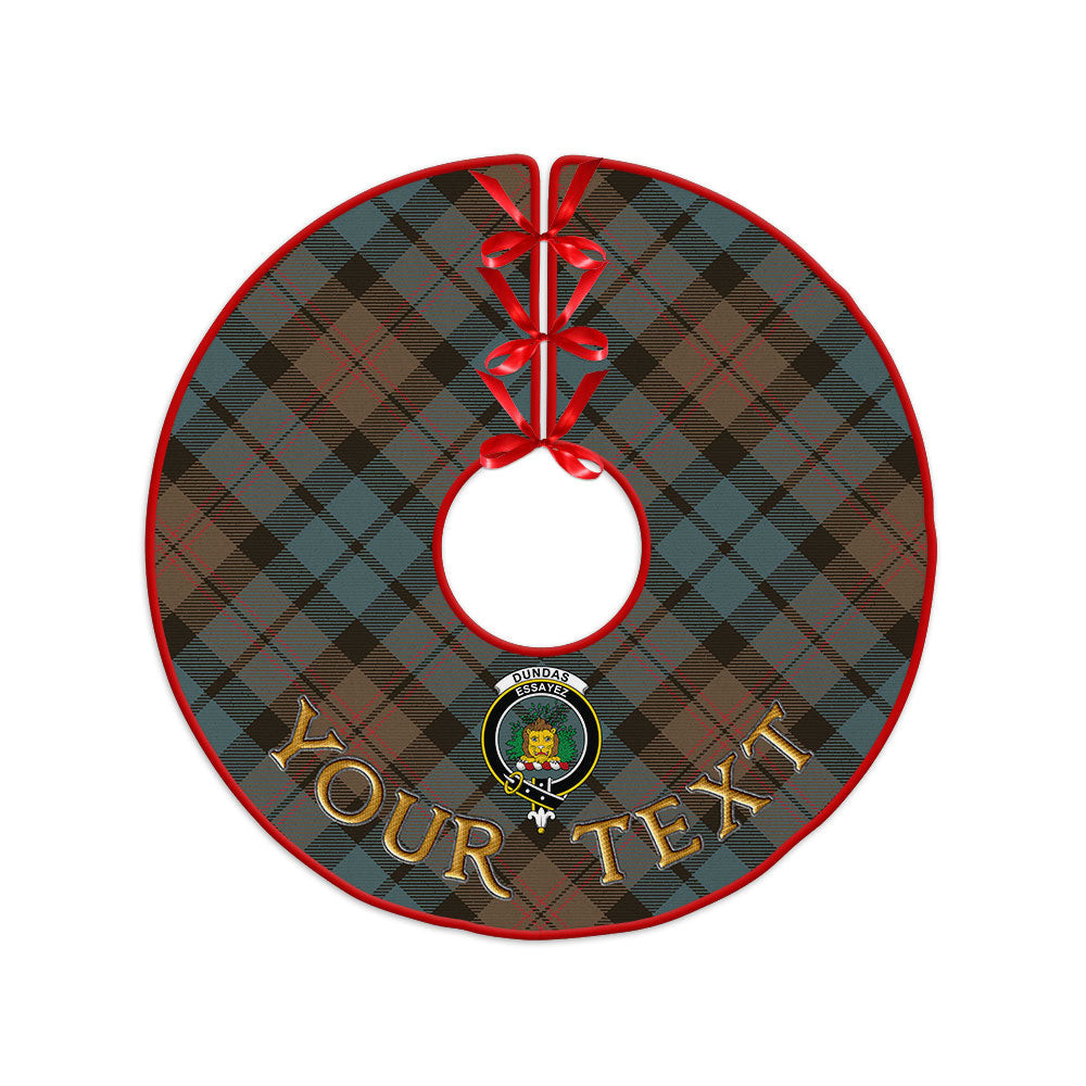 ScotsTee Shop Scottish Dundas Weathered Clan Crest Tartan Christmas Tree Skirt