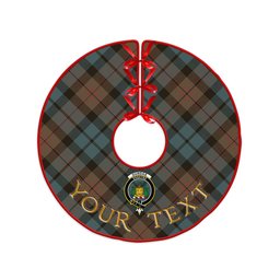 ScotsTee Shop Scottish Dundas Weathered Clan Crest Tartan Christmas Tree Skirt