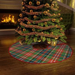 ScotsTee Shop Scottish Christie Ancient Clan Crest Tartan Christmas Tree Skirt