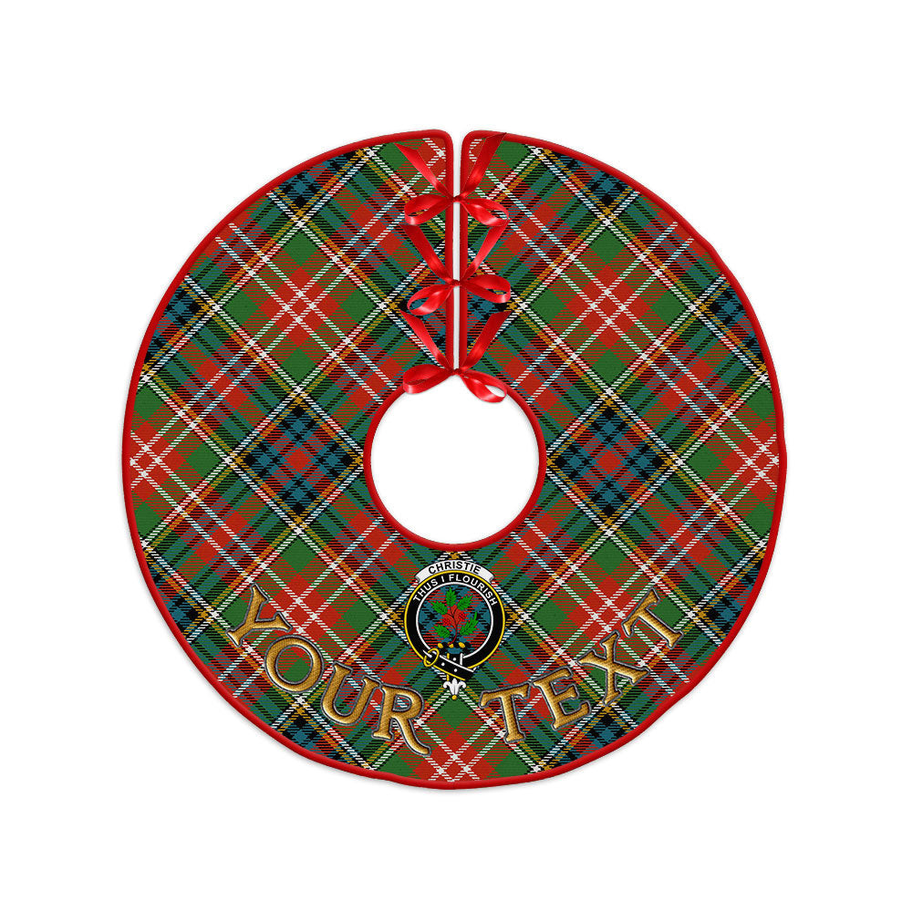 ScotsTee Shop Scottish Christie Ancient Clan Crest Tartan Christmas Tree Skirt