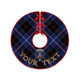 ScotsTee Shop Scottish Dunlop Modern Clan Crest Tartan Christmas Tree Skirt