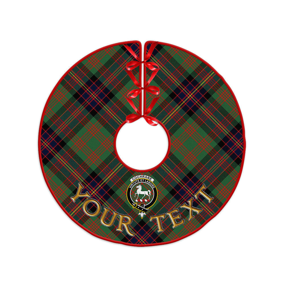 ScotsTee Shop Scottish Cochrane (Cochran) Modern Clan Crest Tartan Christmas Tree Skirt