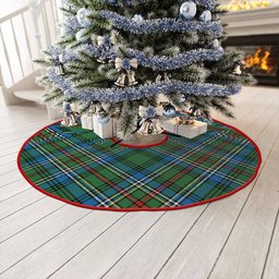 ScotsTee Shop Scottish Cockburn (Coburn) Ancient Clan Crest Tartan Christmas Tree Skirt