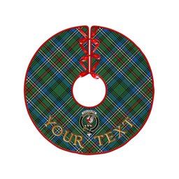 ScotsTee Shop Scottish Cockburn (Coburn) Ancient Clan Crest Tartan Christmas Tree Skirt