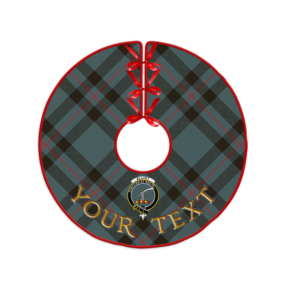 ScotsTee Shop Scottish Elliot (Ellot) Weathered Clan Crest Tartan Christmas Tree Skirt