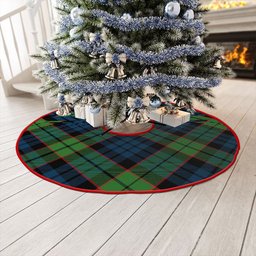 ScotsTee Shop Scottish Fletcher Family Modern Clan Crest Tartan Christmas Tree Skirt