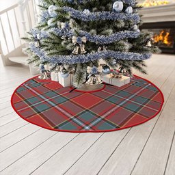 ScotsTee Shop Scottish Drummond Weathered Clan Crest Tartan Christmas Tree Skirt