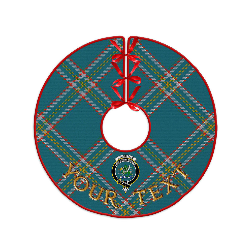ScotsTee Shop Scottish Crichton (Creighton) Ancient Clan Crest Tartan Christmas Tree Skirt