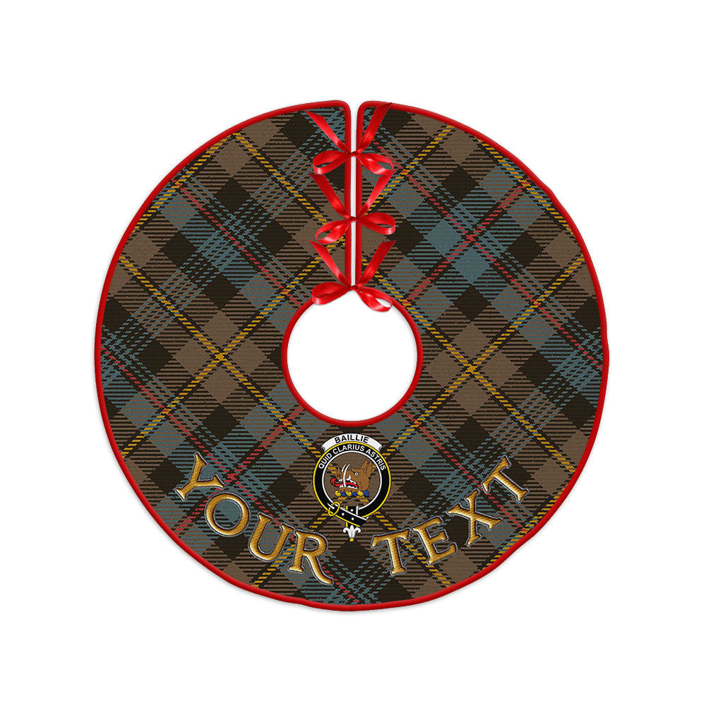 ScotsTee Shop Scottish Baillie Weathered Clan Crest Tartan Christmas Tree Skirt