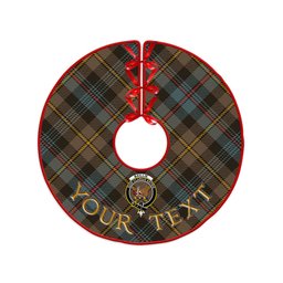 ScotsTee Shop Scottish Baillie Weathered Clan Crest Tartan Christmas Tree Skirt