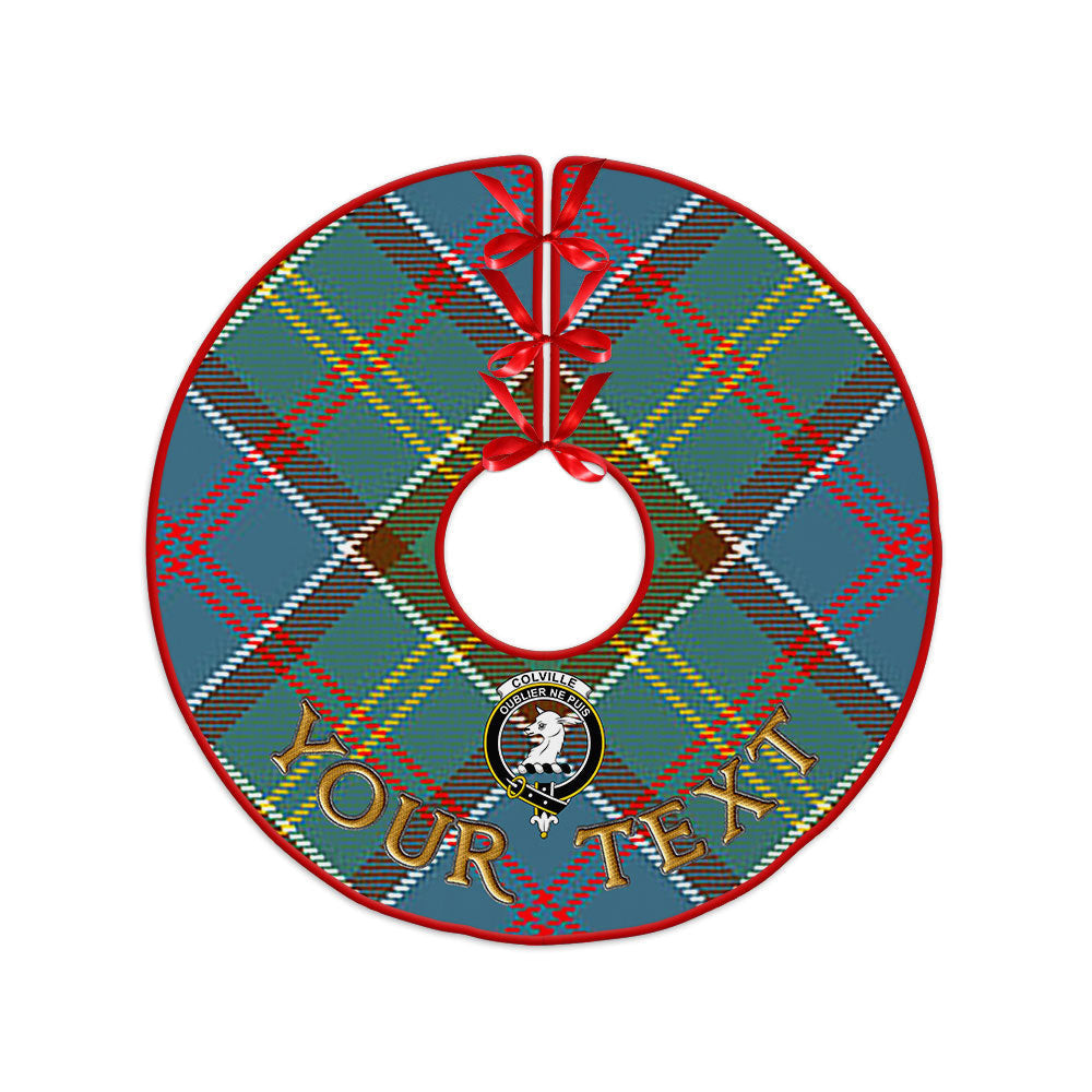 ScotsTee Shop Scottish Colville District Clan Crest Tartan Christmas Tree Skirt
