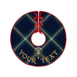 ScotsTee Shop Scottish Cleland Modern Clan Crest Tartan Christmas Tree Skirt