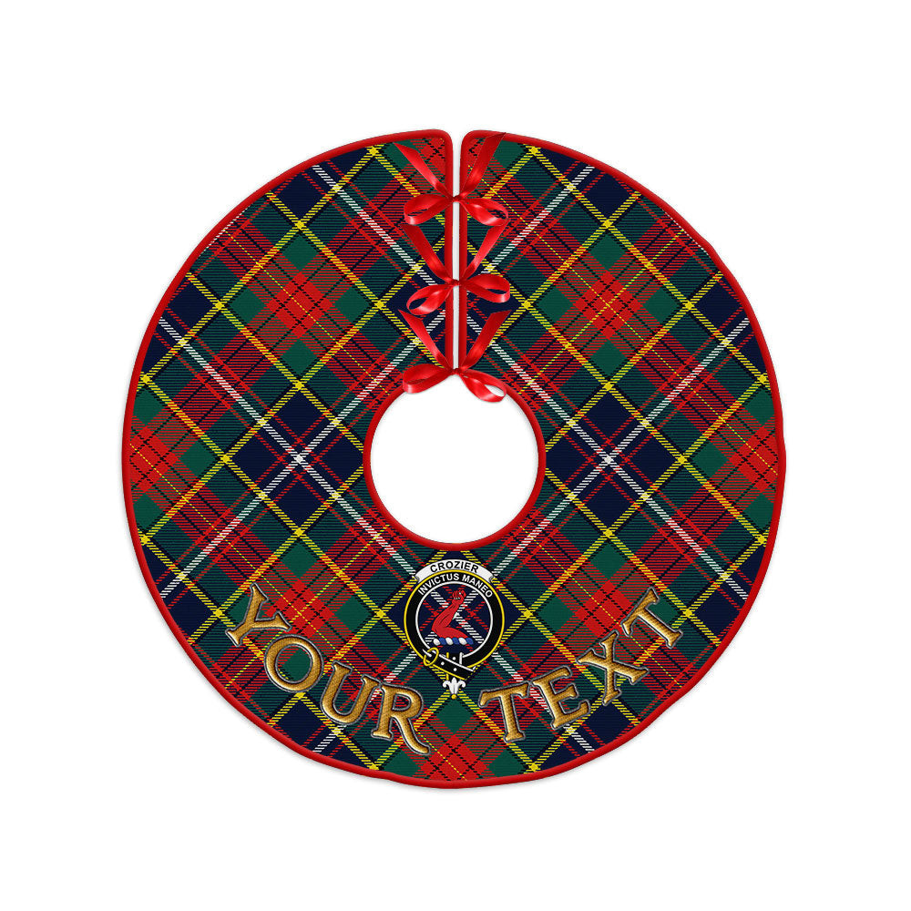 ScotsTee Shop Scottish Crozier Modern Clan Crest Tartan Christmas Tree Skirt