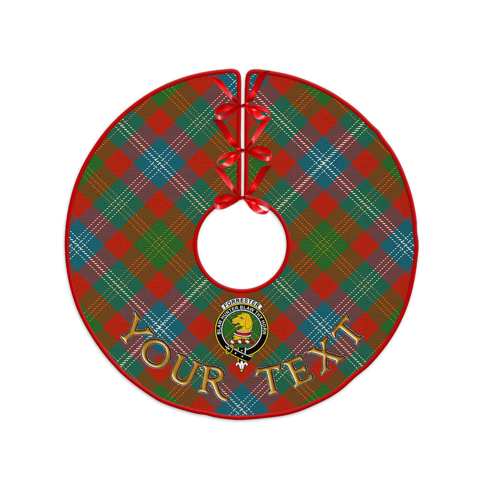 ScotsTee Shop Scottish Forrester Ancient Clan Crest Tartan Christmas Tree Skirt