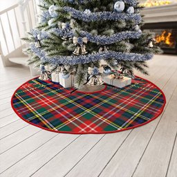 ScotsTee Shop Scottish Christie Modern Clan Crest Tartan Christmas Tree Skirt