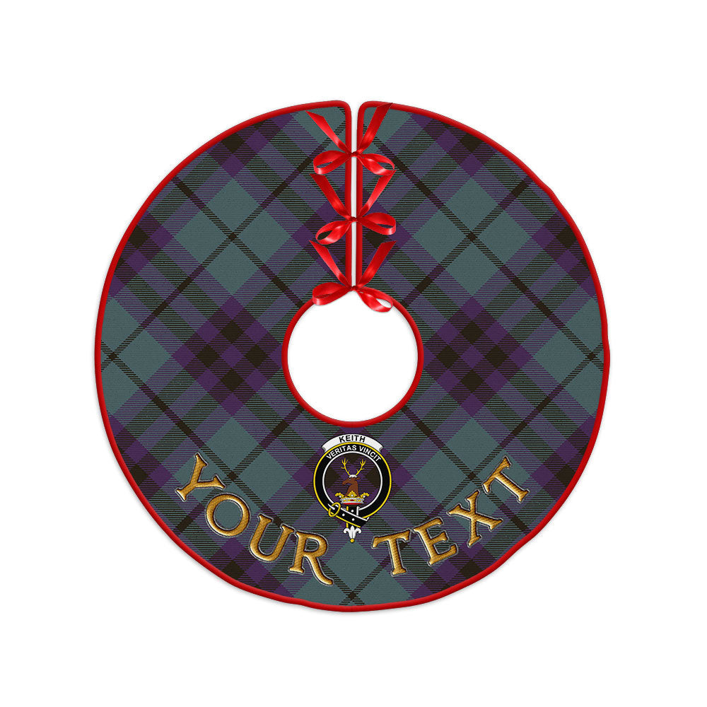ScotsTee Shop Scottish Keith (Austin) Weathered Clan Crest Tartan Christmas Tree Skirt