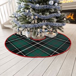ScotsTee Shop Scottish Cleghorn Modern Clan Crest Tartan Christmas Tree Skirt