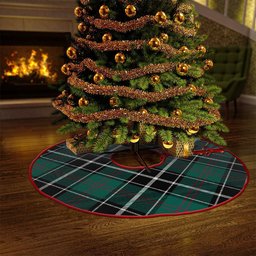 ScotsTee Shop Scottish Cleghorn Modern Clan Crest Tartan Christmas Tree Skirt