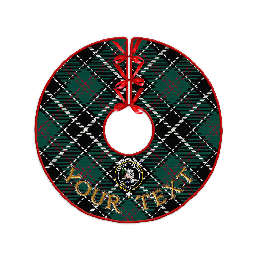 ScotsTee Shop Scottish Cleghorn Modern Clan Crest Tartan Christmas Tree Skirt