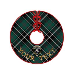 ScotsTee Shop Scottish Cleghorn Modern Clan Crest Tartan Christmas Tree Skirt