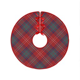 ScotsTee Shop Scottish Chisholm Weathered Clan Crest Tartan Christmas Tree Skirt