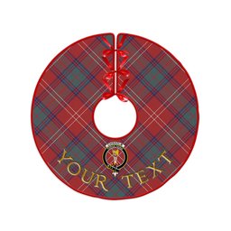 ScotsTee Shop Scottish Chisholm Weathered Clan Crest Tartan Christmas Tree Skirt