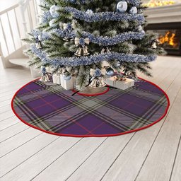 ScotsTee Shop Scottish Kinnaird Weathered Clan Crest Tartan Christmas Tree Skirt