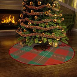 ScotsTee Shop Scottish Lennox Ancient Clan Crest Tartan Christmas Tree Skirt