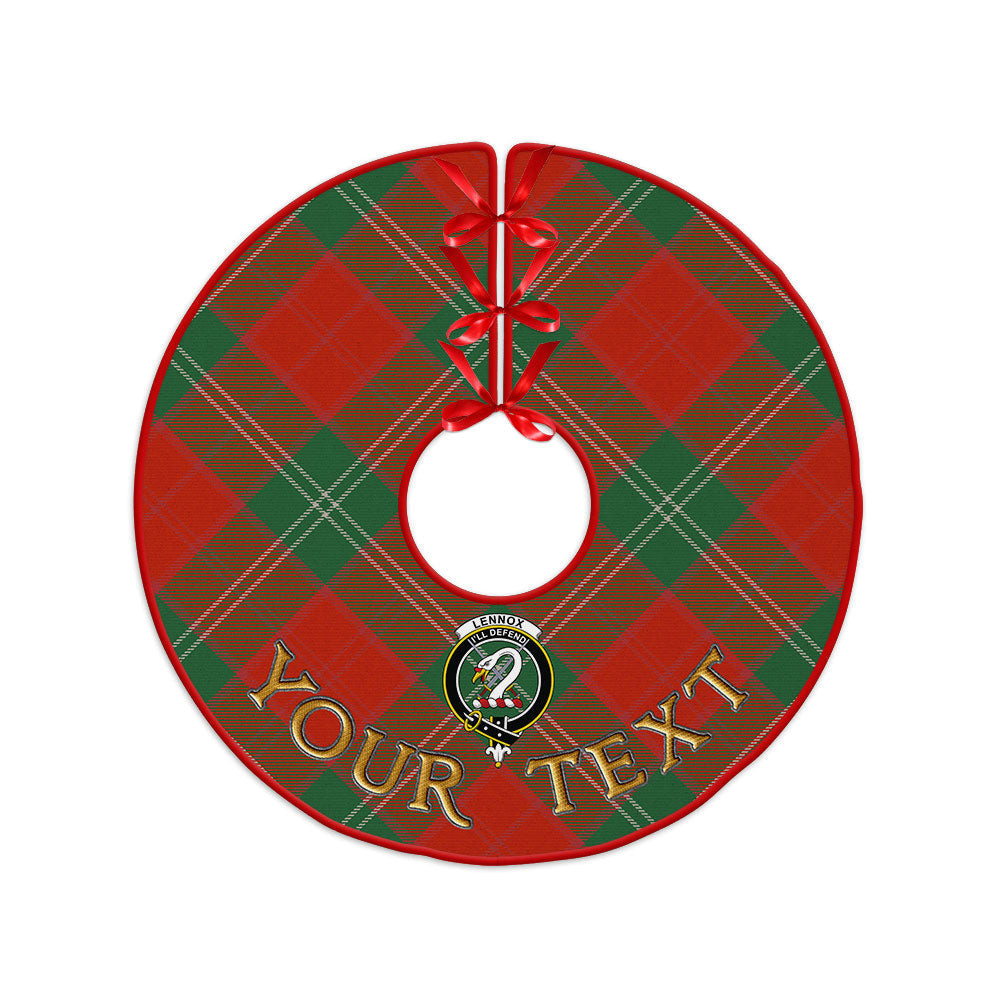 ScotsTee Shop Scottish Lennox Ancient Clan Crest Tartan Christmas Tree Skirt