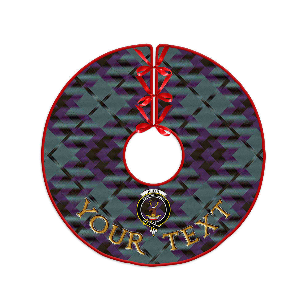 ScotsTee Shop Scottish Keith (Marshall) Weathered Clan Crest Tartan Christmas Tree Skirt