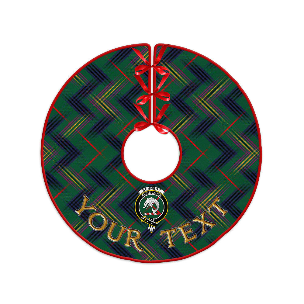 ScotsTee Shop Scottish Kennedy Modern Clan Crest Tartan Christmas Tree Skirt