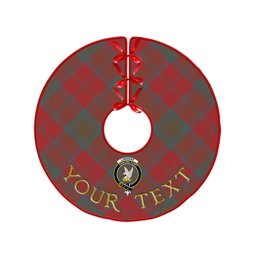 ScotsTee Shop Scottish Lindsay Weathered Clan Crest Tartan Christmas Tree Skirt