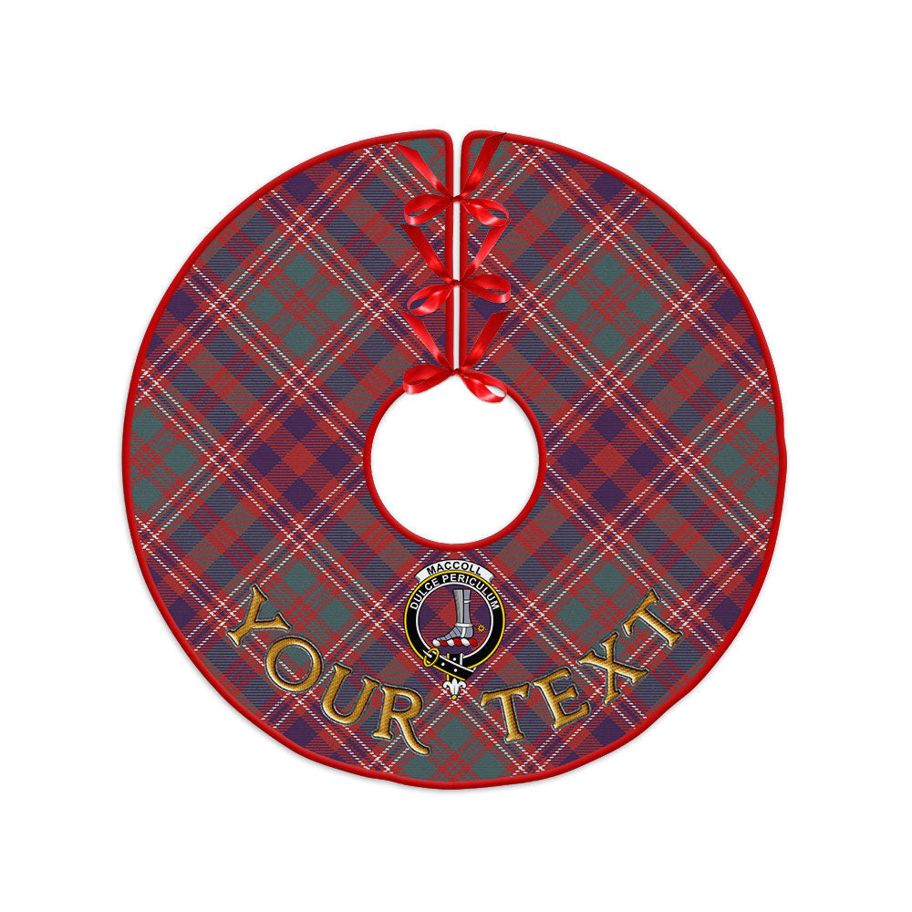 ScotsTee Shop Scottish MacColl (MacCall) Weathered Clan Crest Tartan Christmas Tree Skirt