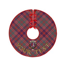 ScotsTee Shop Scottish MacColl (MacCall) Weathered Clan Crest Tartan Christmas Tree Skirt