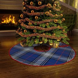 ScotsTee Shop Scottish Kinnaird Modern Clan Crest Tartan Christmas Tree Skirt