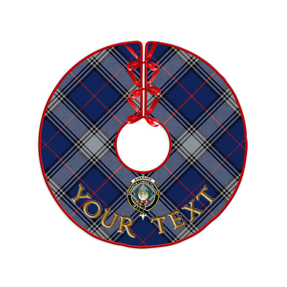 ScotsTee Shop Scottish Kinnaird Modern Clan Crest Tartan Christmas Tree Skirt