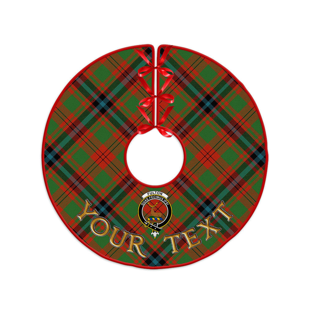 ScotsTee Shop Scottish Fulton 1999 Ancient Clan Crest Tartan Christmas Tree Skirt