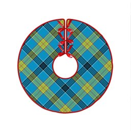 ScotsTee Shop Scottish Laing (Lang) Modern Clan Crest Tartan Christmas Tree Skirt