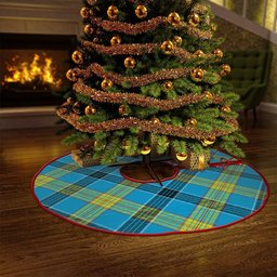 ScotsTee Shop Scottish Laing (Lang) Modern Clan Crest Tartan Christmas Tree Skirt