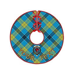 ScotsTee Shop Scottish Laing (Lang) Modern Clan Crest Tartan Christmas Tree Skirt