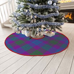 ScotsTee Shop Scottish Lang (Laing) Modern Clan Crest Tartan Christmas Tree Skirt