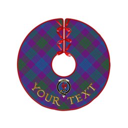 ScotsTee Shop Scottish Lang (Laing) Modern Clan Crest Tartan Christmas Tree Skirt
