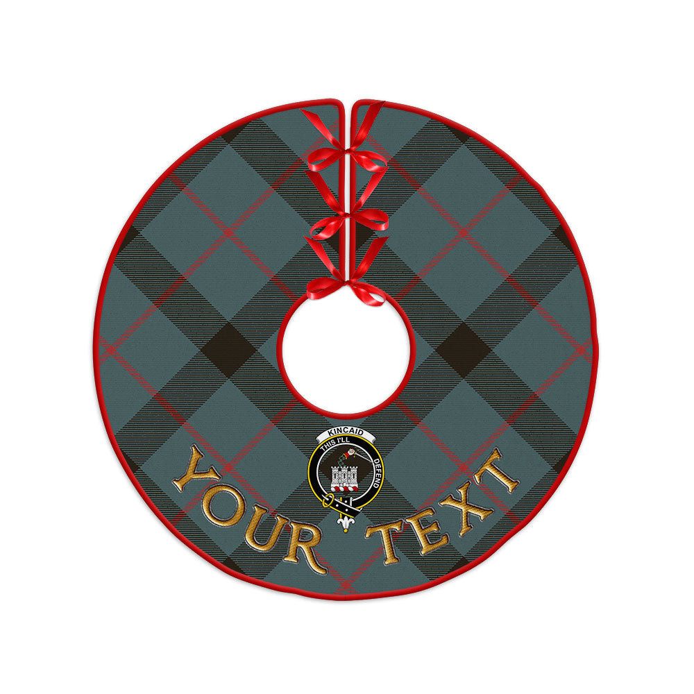 ScotsTee Shop Scottish Kincaid Weathered Clan Crest Tartan Christmas Tree Skirt