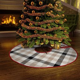 ScotsTee Shop Scottish Hogg Weathered Clan Crest Tartan Christmas Tree Skirt